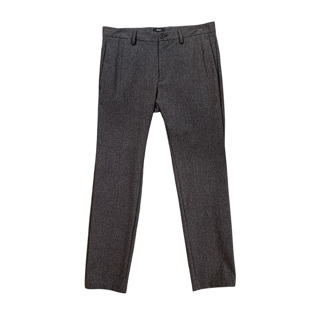 Theory Pants Mens 31 Slim Fit Grizzly Zaine SW Precision Tweed Straight Stretch